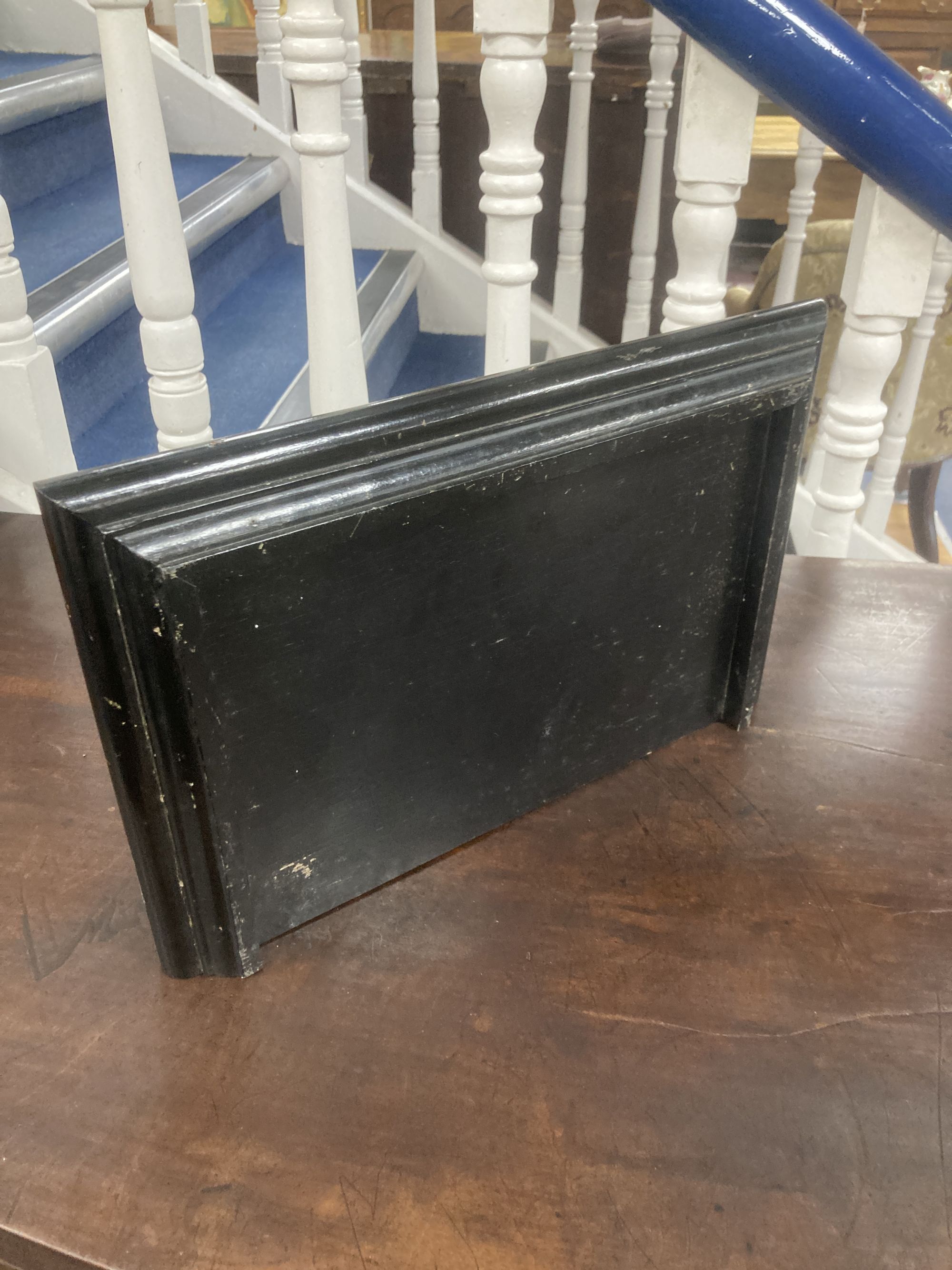 A Victorian ebonised wall bracket, width 40cm, depth 26cm, height 30cm